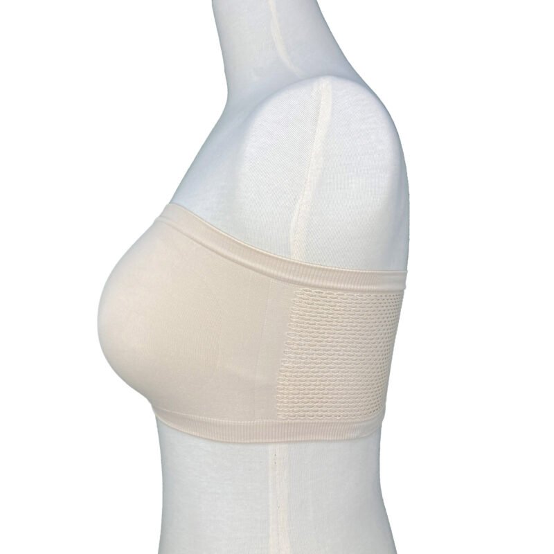 strapless cotton bra
